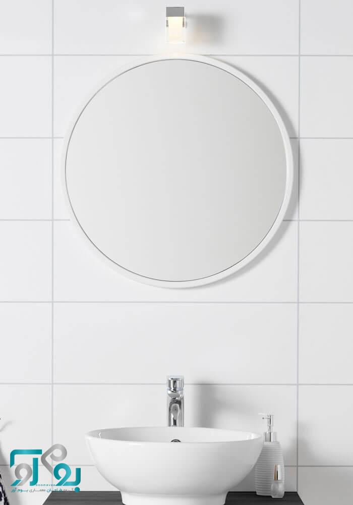 طراحی دکوراسیون حمام مدرن ، با همه چیز سفید موافق هستید